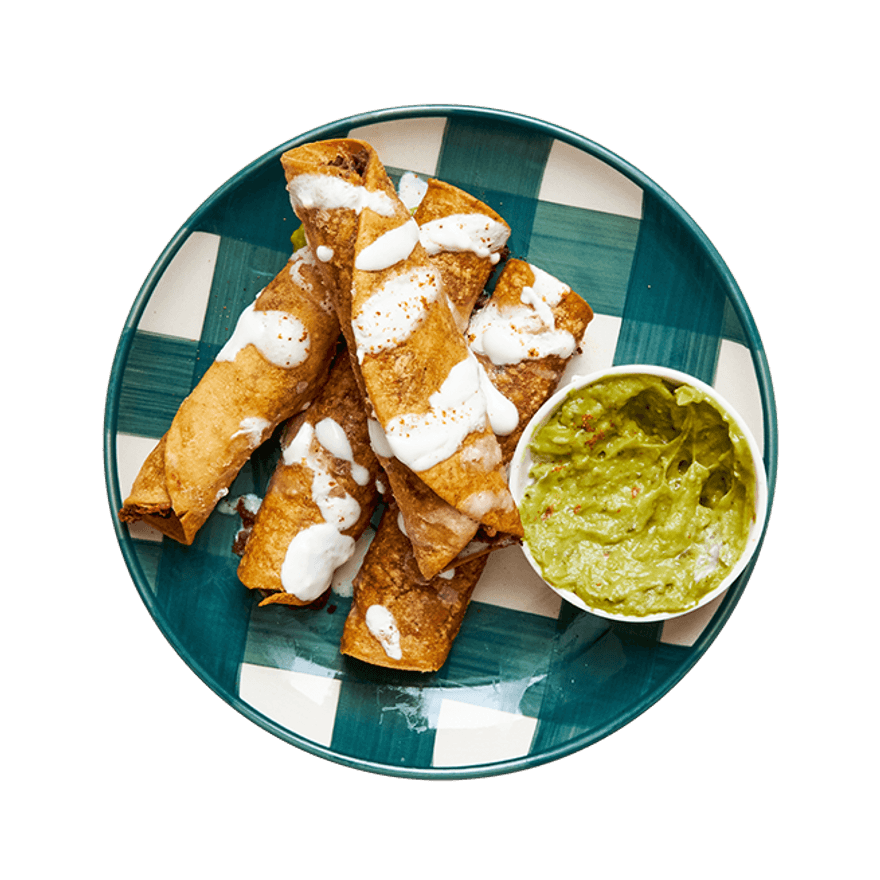 Crispy Baked Black Bean Taquitos