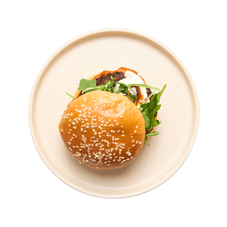 Red Pesto-Mozzarella Burger