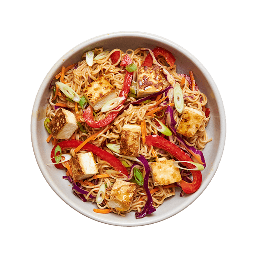 Cold Peanut Noodle Salad with Tofu