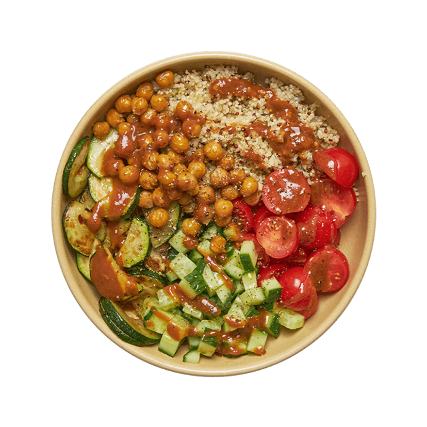 Buddha bowl aux légumes & sauce satay