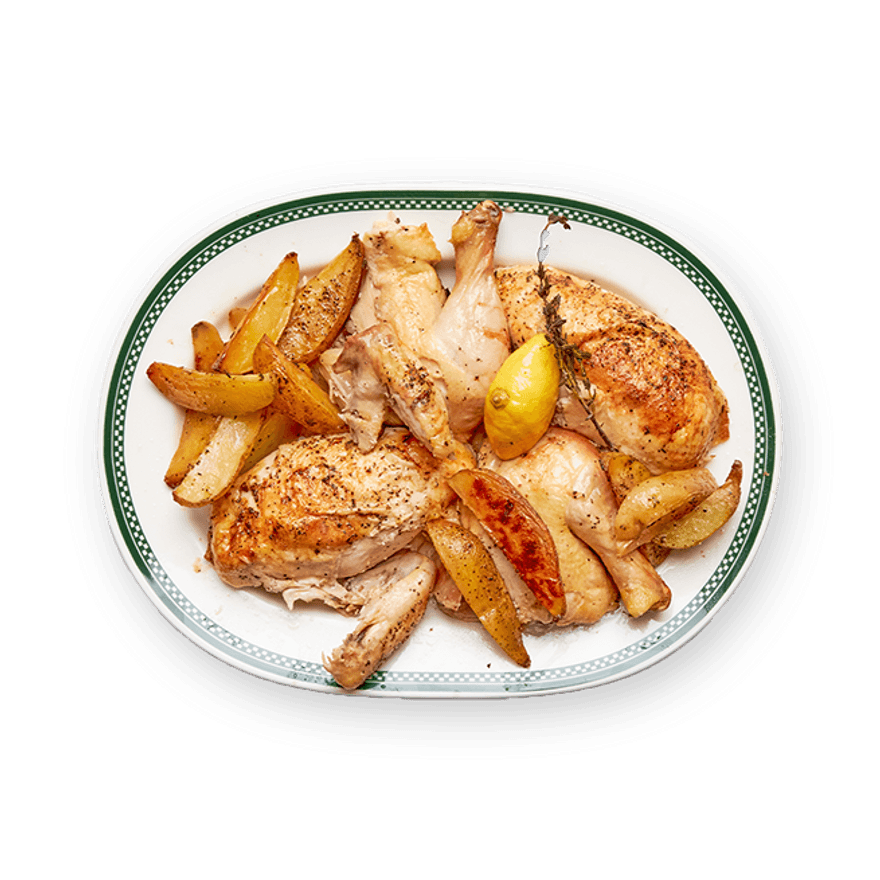 Whole Roasted Lemon Chicken