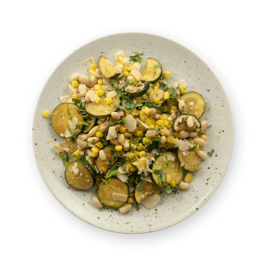 Zucchini & beans salad