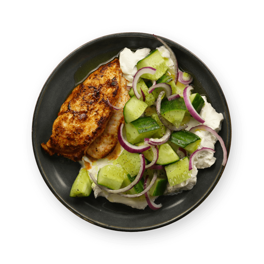 Greek-Style Chicken with Yogurt & Cucumber