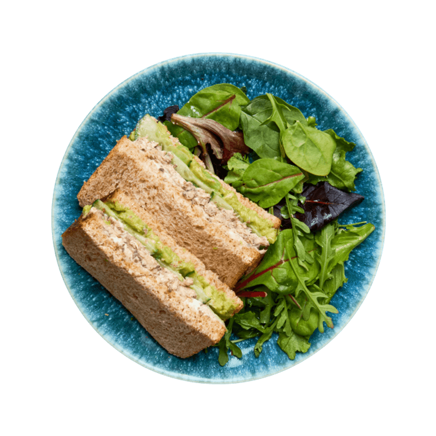 Cucumber & Sardine Dip Sandwich