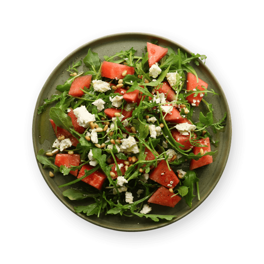 Watermelon, Feta & Arugula Salad