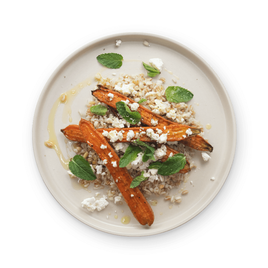 Honey Roasted Carrots with Quinoa