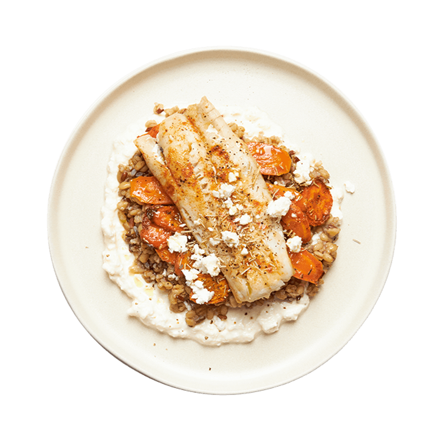 Tilapia with Roasted Carrots & Farro