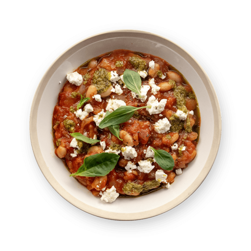 Haricots blancs & pesto