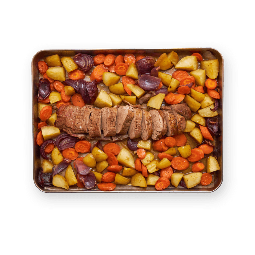 Balsamic Pork Tenderloin with Roasted Veggies