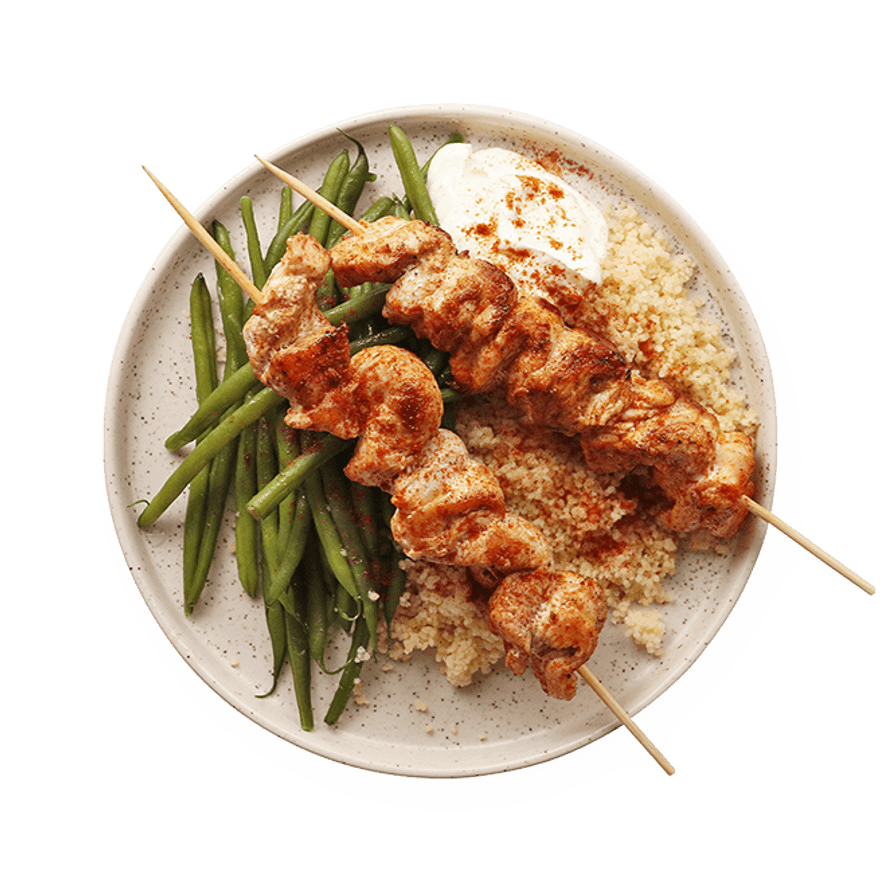 Chicken Skewers & Couscous
