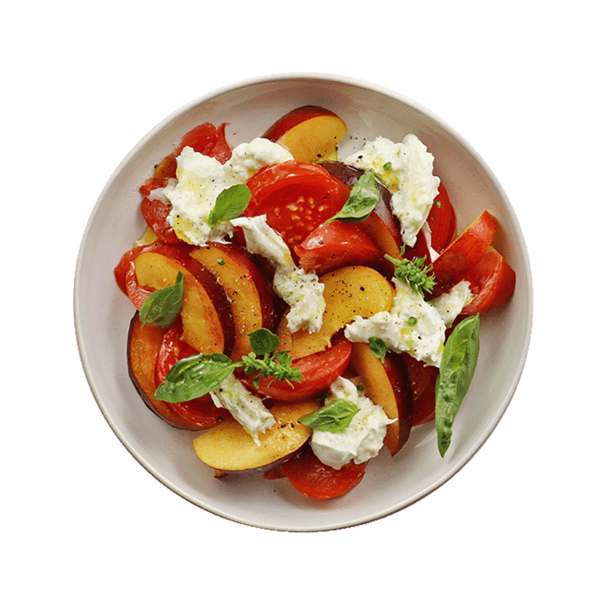 Tomato, Nectarine & Basil Salad