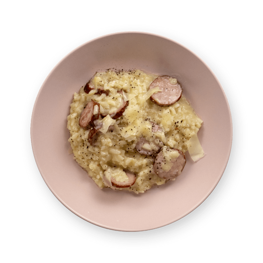 Gruyère & Sausage Risotto