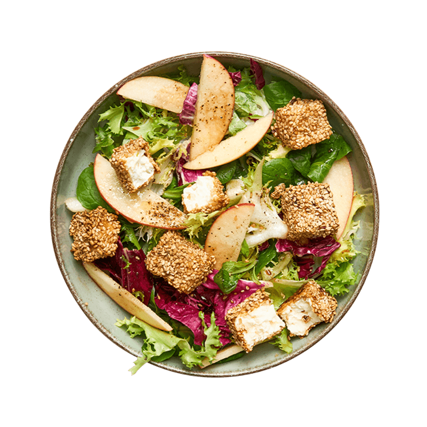 Crispy Sesame Feta Salad