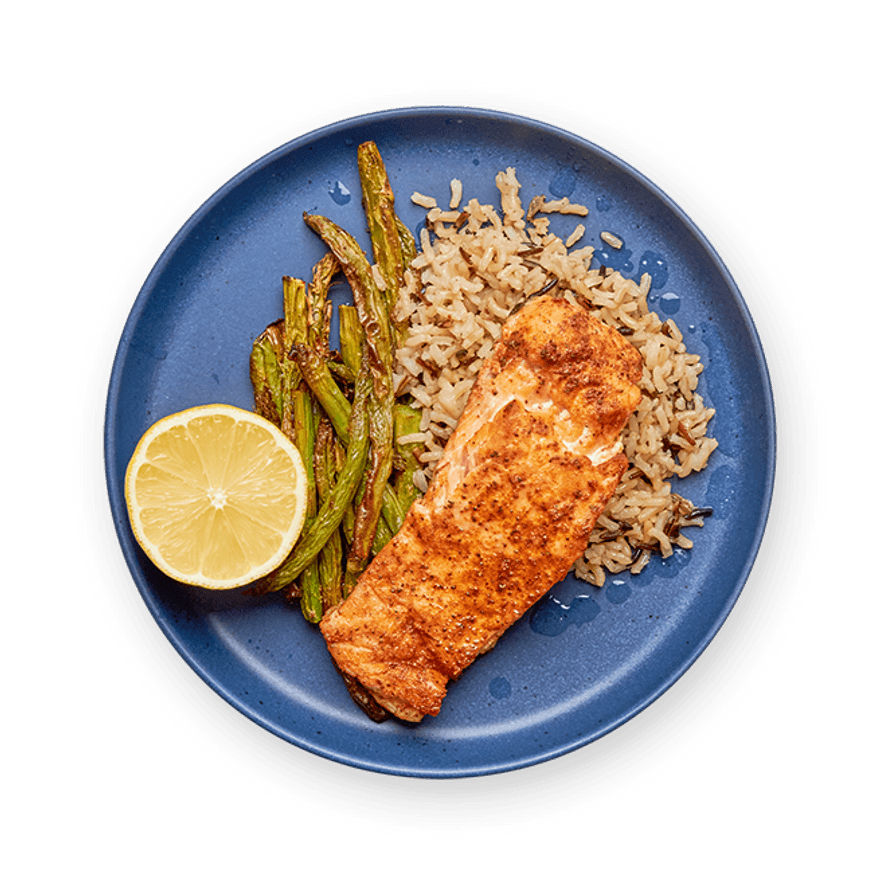 Saumon & légumes verts au air-fryer