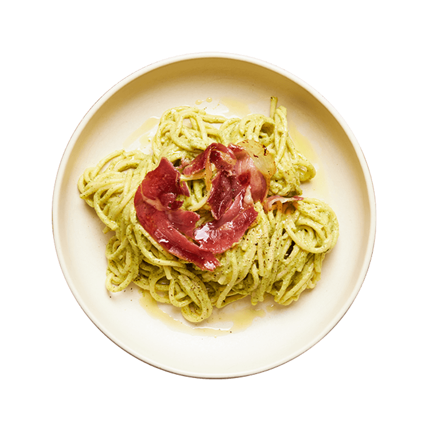 Creamy Zucchini Pasta with Proscuitto