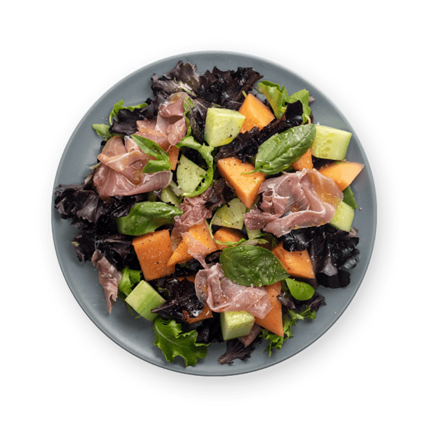 Prosciutto & Melon Green Salad