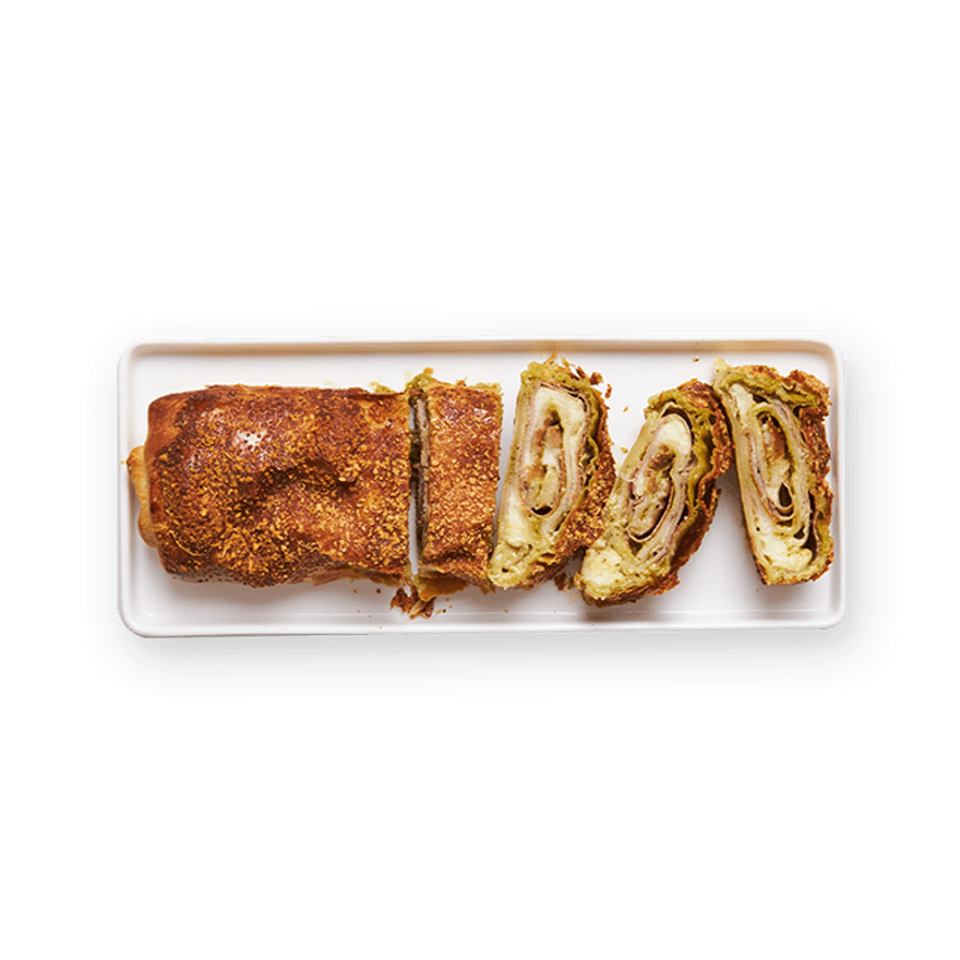 Ham & Pesto Stromboli