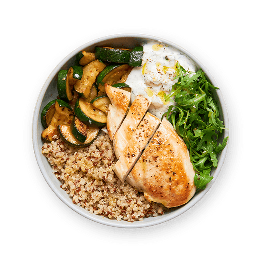 Poulet, quinoa, & tzatziki