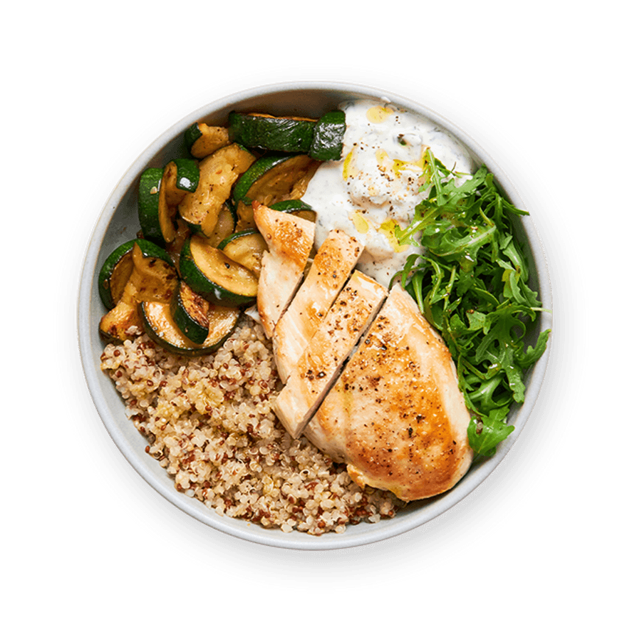 Chicken Quinoa Bowl with Tzatziki