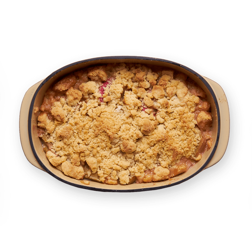 Rhubarb Apple Crumble