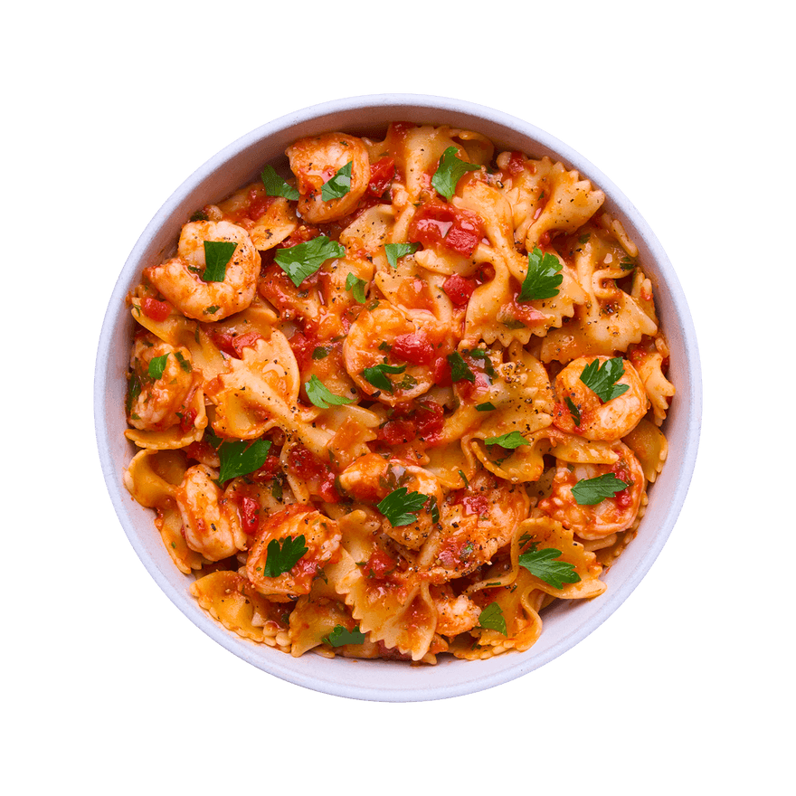 Pasta with Tomatoes & Shrimp