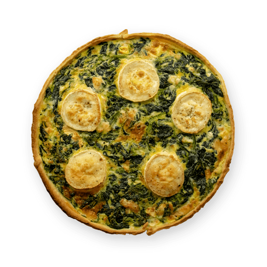 Goat Cheese & Spinach Quiche