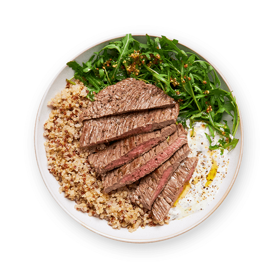 Steak, Quinoa & Arugula Salad