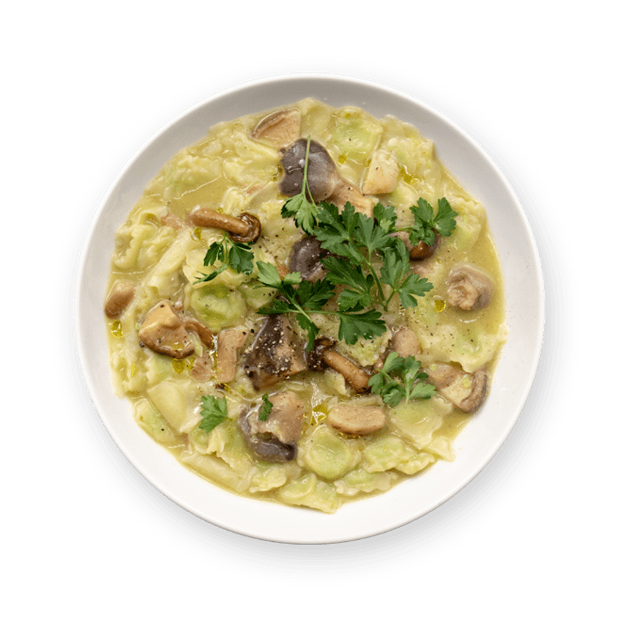 Mushroom Tortellini Soup