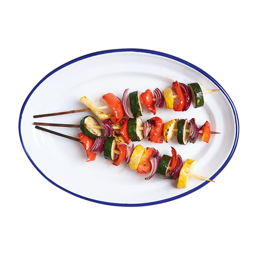 Grilled Teriyaki Veggie Skewers