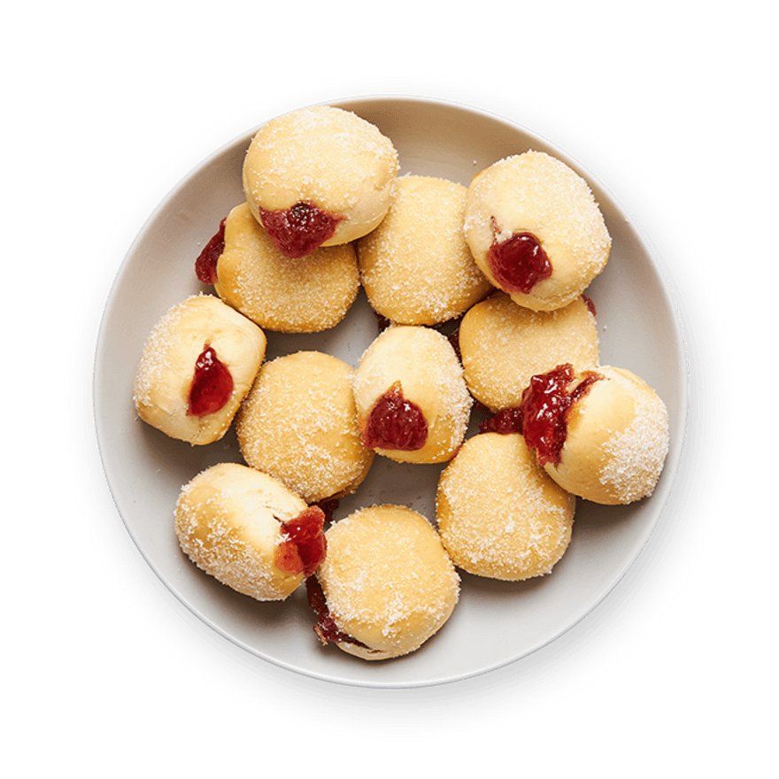 Beignets au four à la confiture