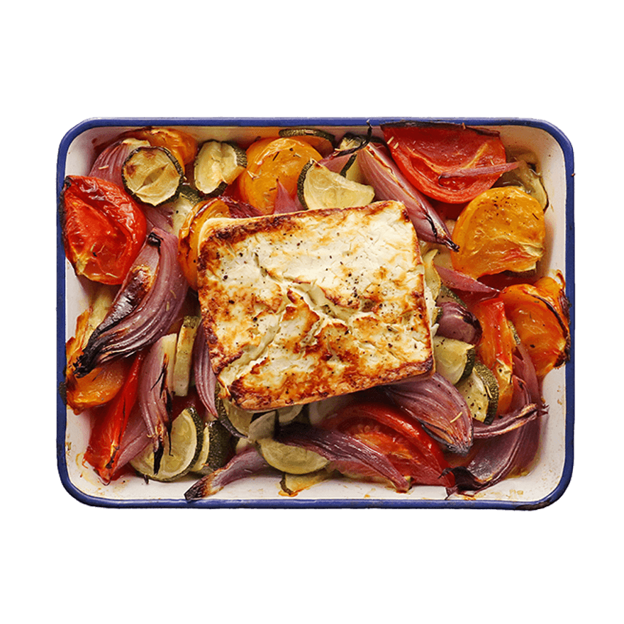 Roasted Summer Veggies & Feta