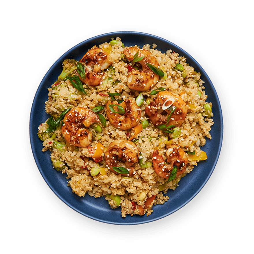 Cauliflower Rice Stir Fry with Shrimp