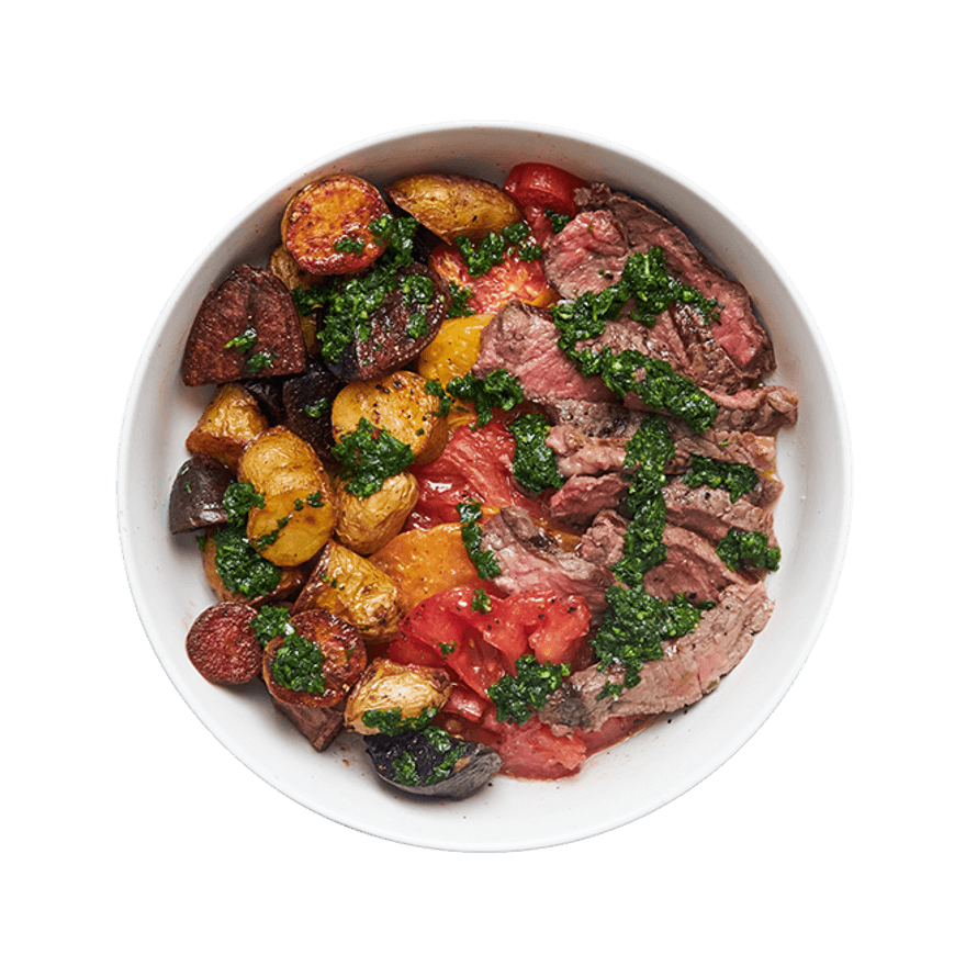 Chimichurri Steak with Tomatoes & Potatoes
