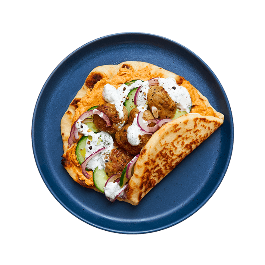 Greek Meatball Pita Pocket