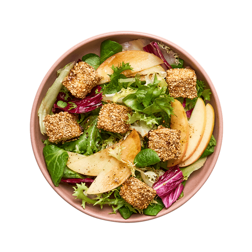 Air Fryer Crispy Sesame Feta Salad