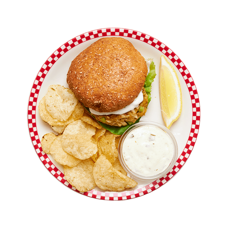 Maryland Style Crab Cake Sandwich