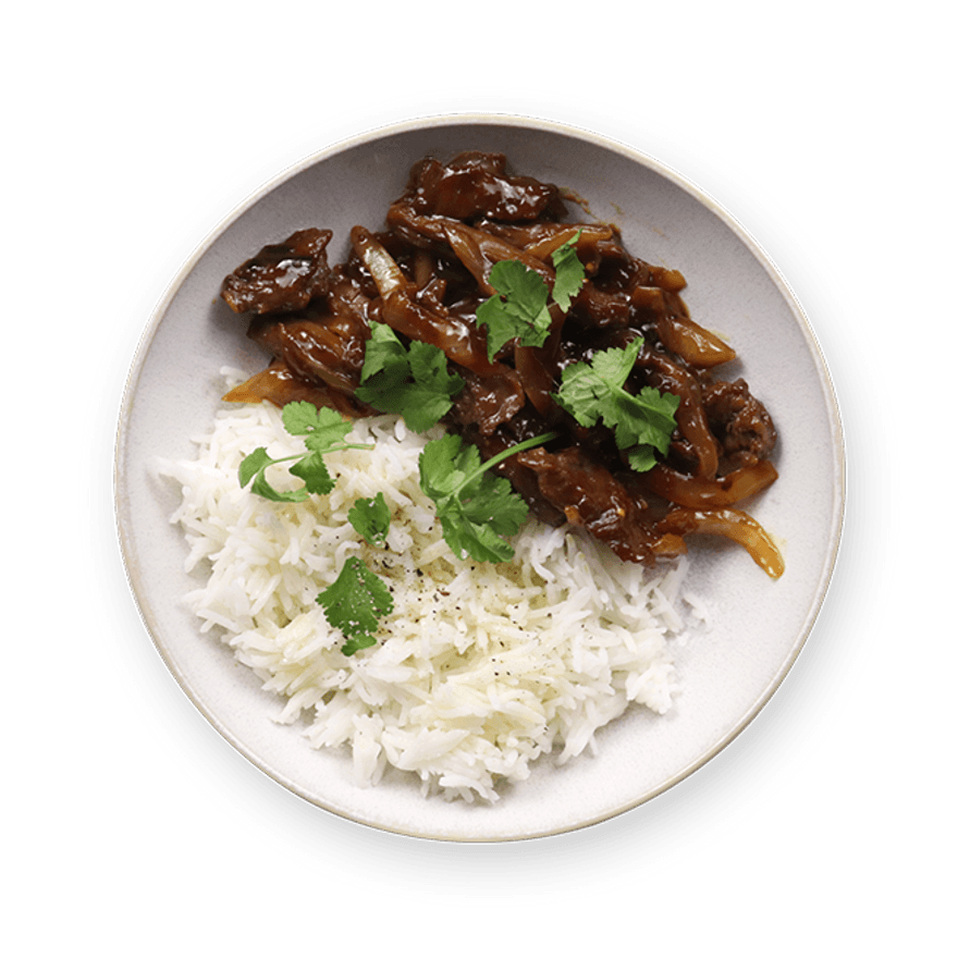 Steak with Caramelized Onion Gravy