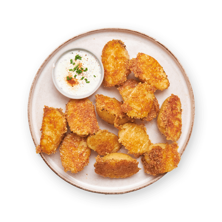 Crispy parmesan potatoes