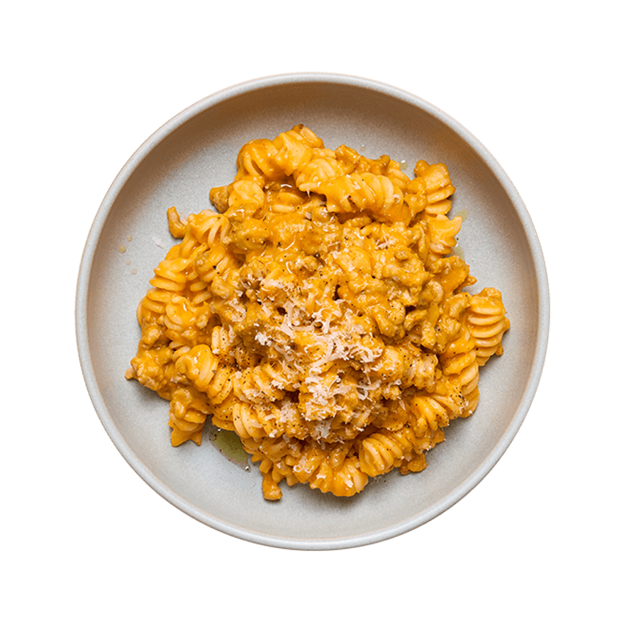 Creamy Squash Pasta with Sausage