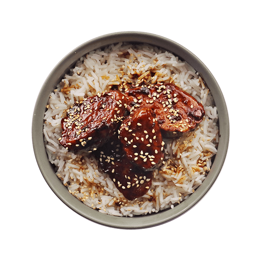 Soy-Glazed Pork with Rice