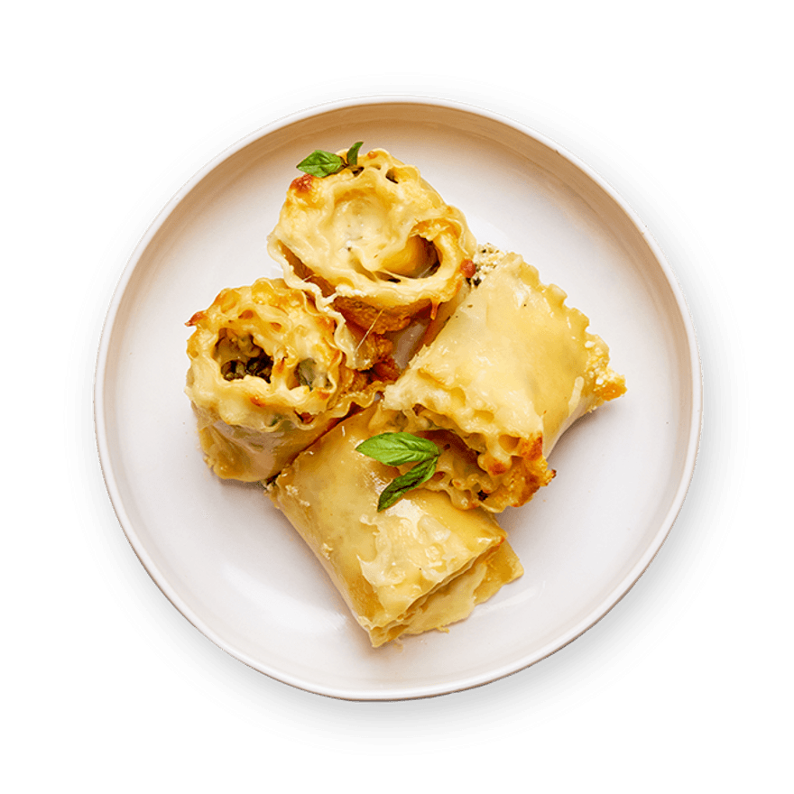 Butternut Squash Lasagna Roll Ups