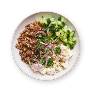 Lentil Salad with Cucumber & Feta