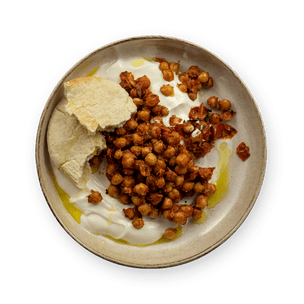 Roasted Chickpeas with Yogurt & Pita