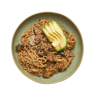 Eggplant & Pork Stir Fry Noodles