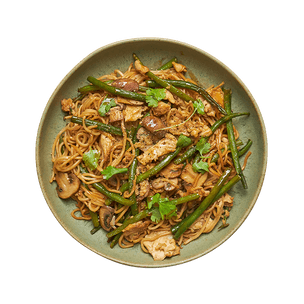 Stir-Fried Noodles with Veggies & Egg