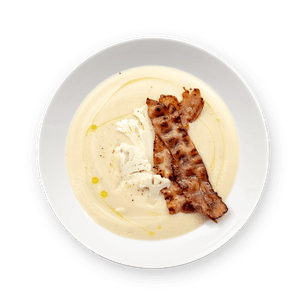 Cauliflower Soup with Bacon