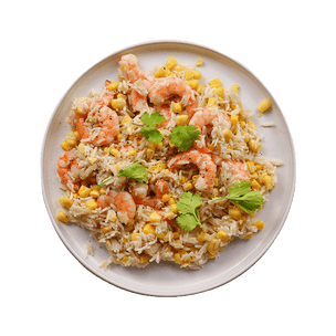 Coconut Rice with Shrimp & Corn