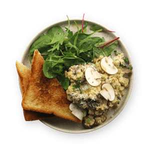 Scrambled Eggs with Mushrooms