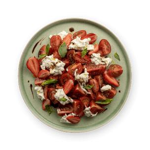 Strawberry, Tomato & Burrata Salad