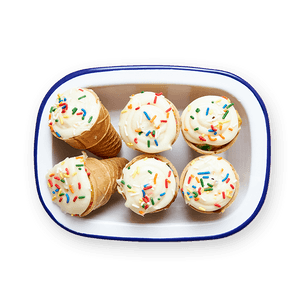 Rainbow Cupcake Cones